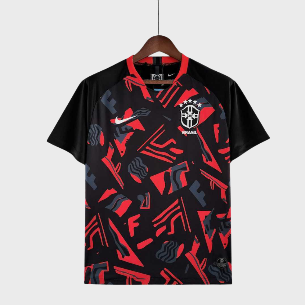 2022 Brazil training suit red black