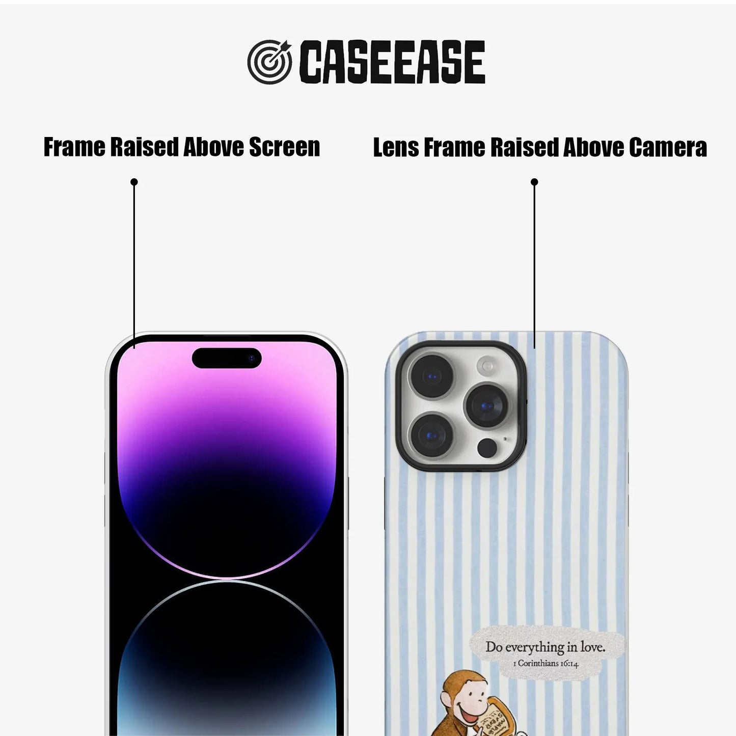 Love-Inspired Curious George Phone Case