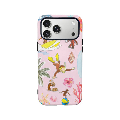 Curious  George Beach Phone Case