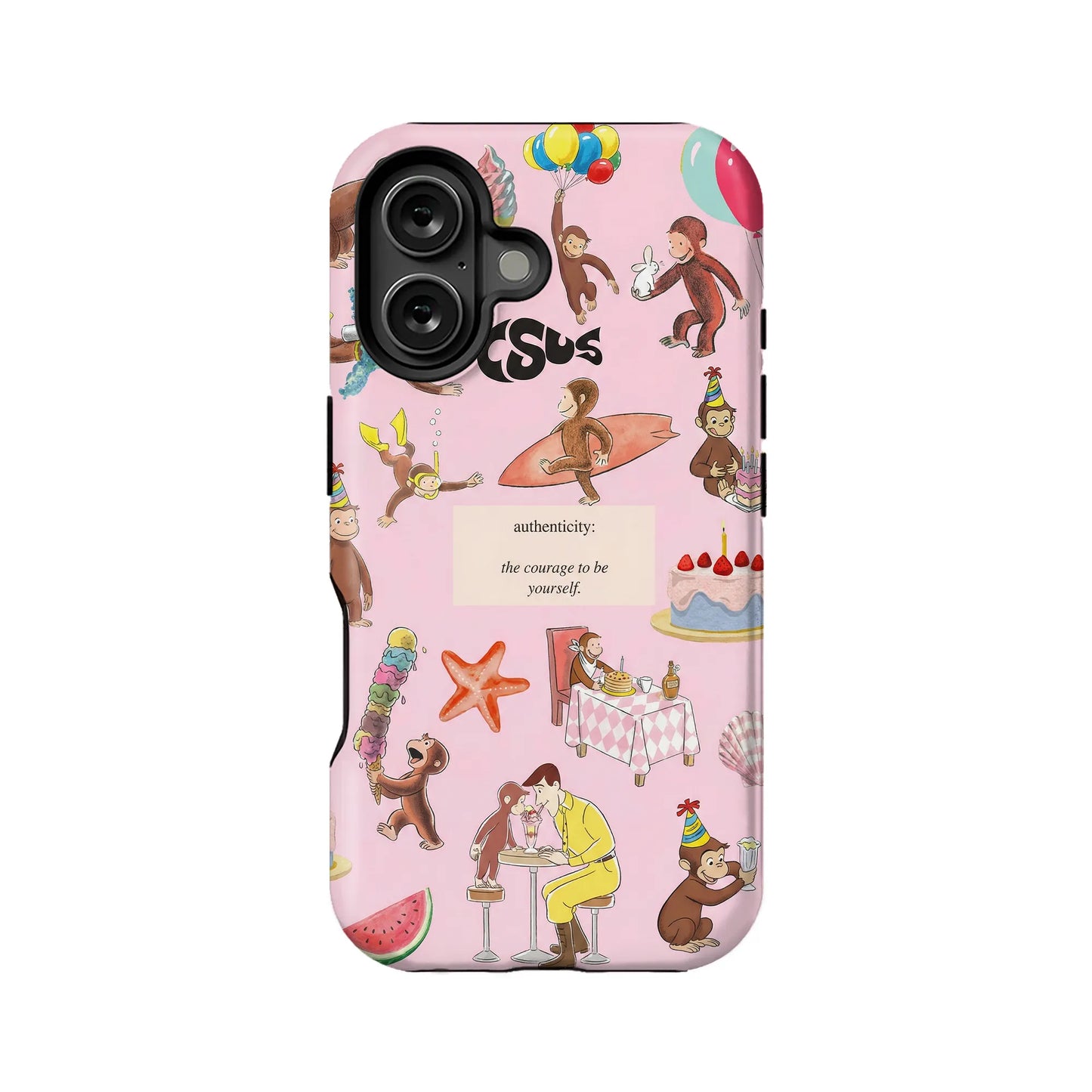 Curious Monkey Themed Phone Case