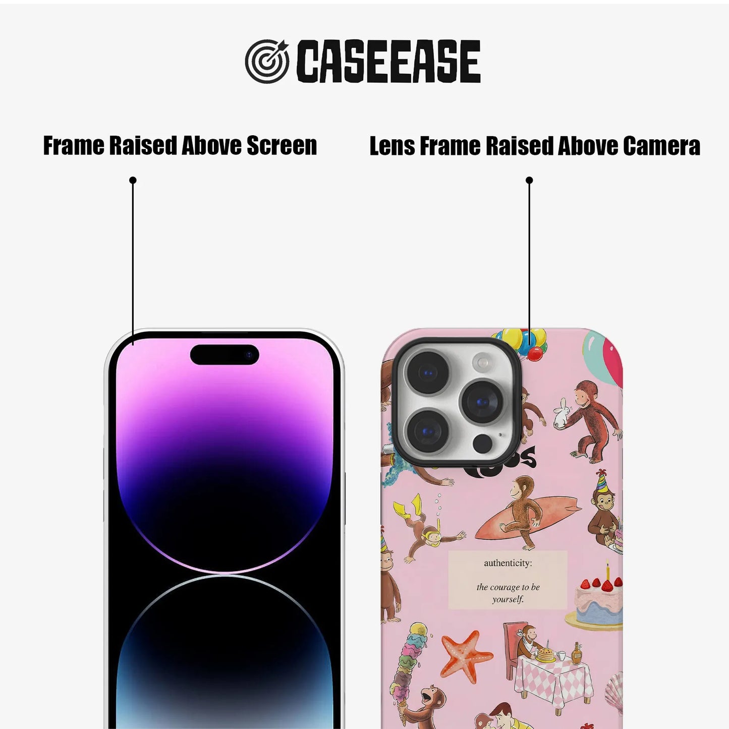 Curious Monkey Themed Phone Case