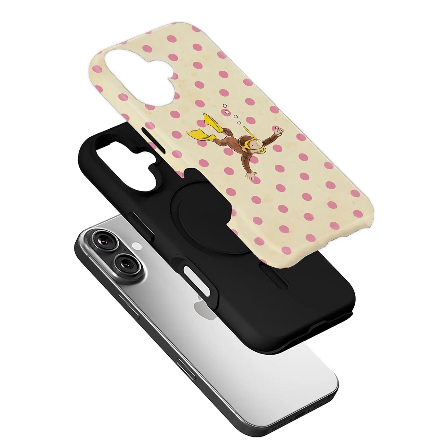 Cute Diving Monkey Phone Case