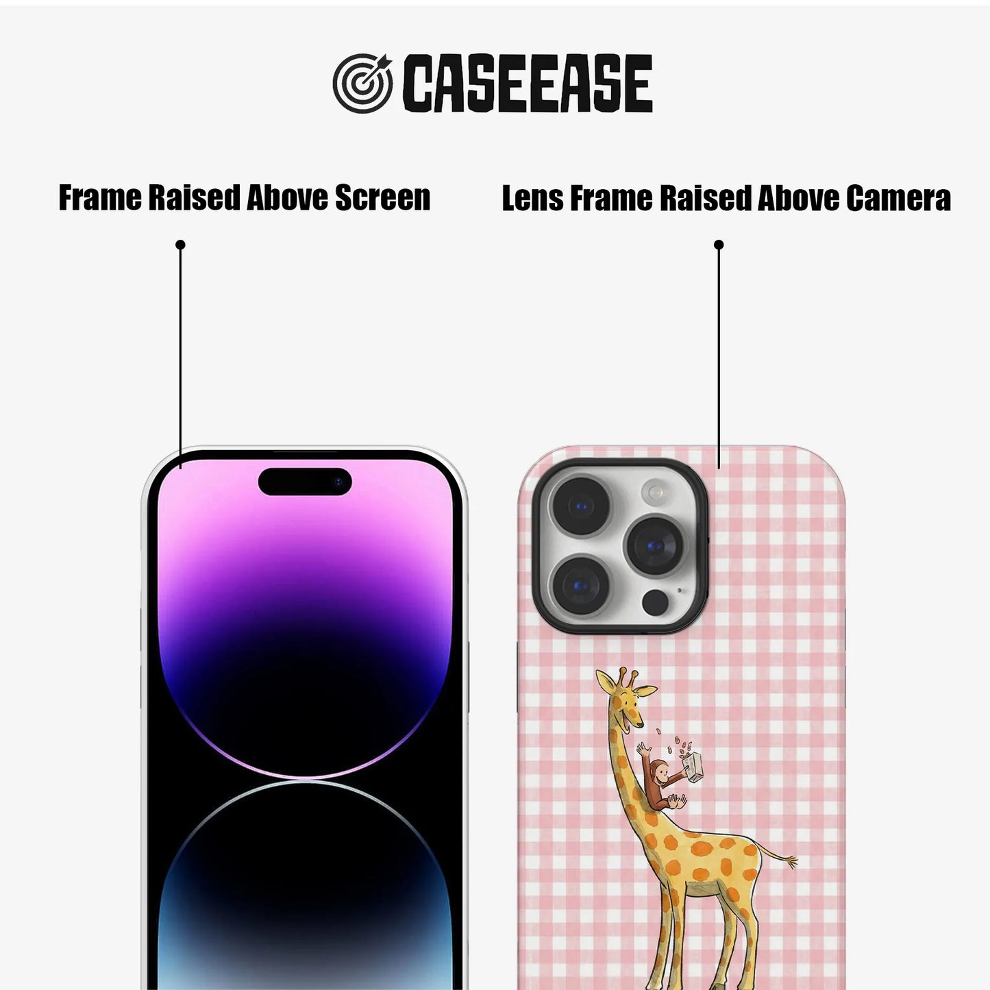 Cute Giraffe and Monkey Phone Case