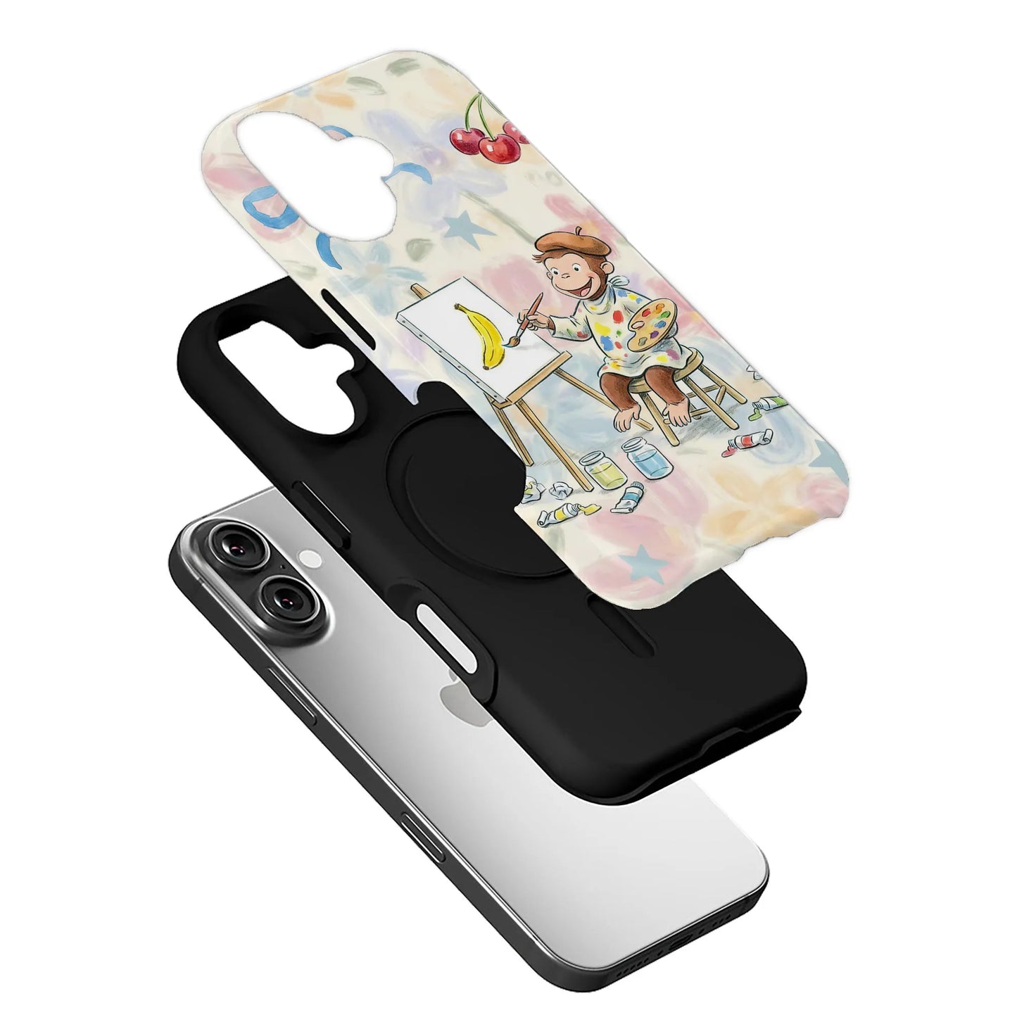 Curious George Painting Phone Case