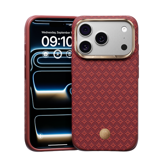 ArmorEdge Case built with Kevlar® for iPhone 17 Pro Max-Savvy Red