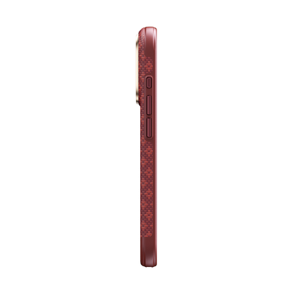 ArmorEdge Case built with Kevlar® for iPhone 17 Pro Max-Savvy Red