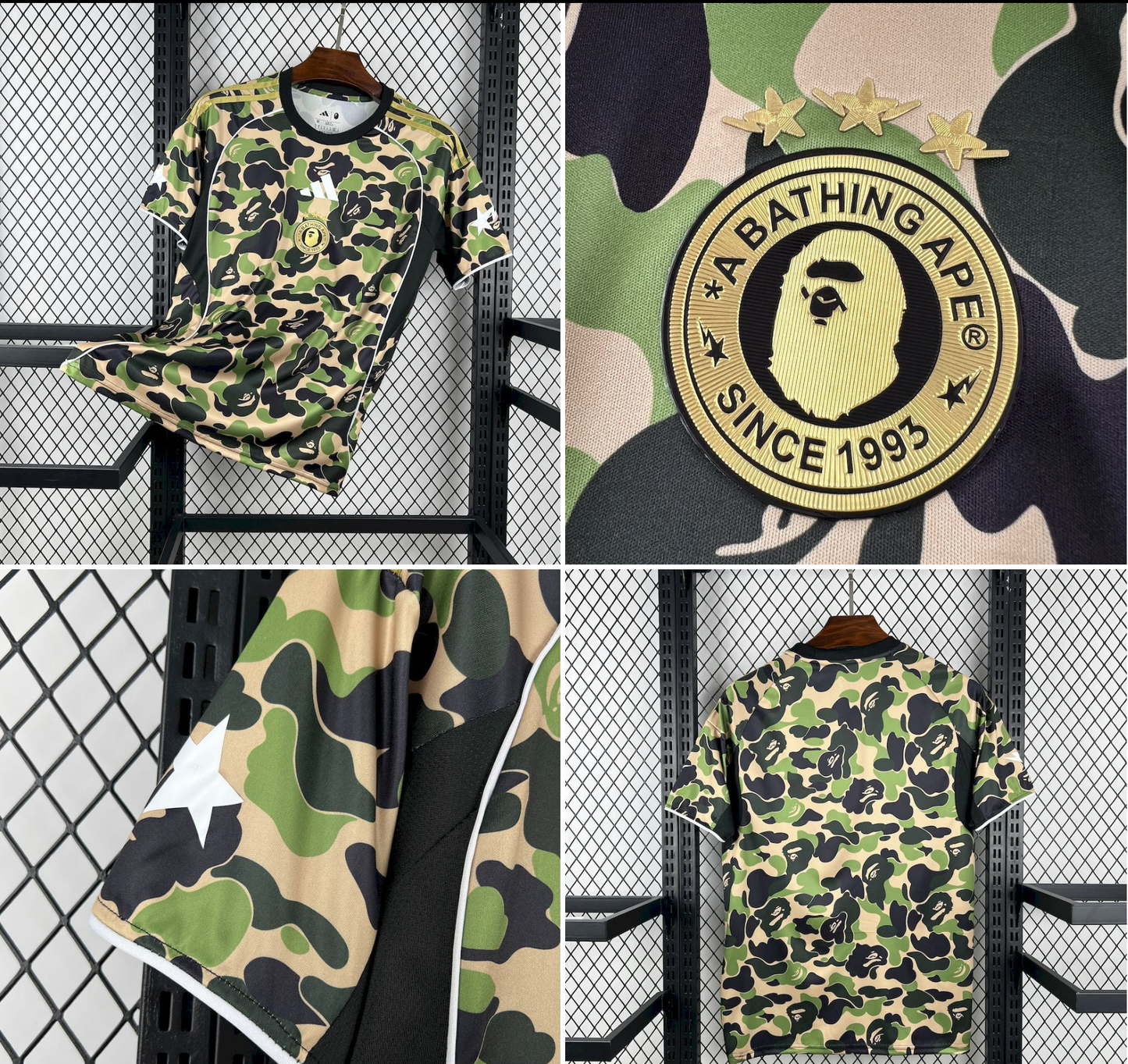 25-26 BAPE Green Matching Shirt Football