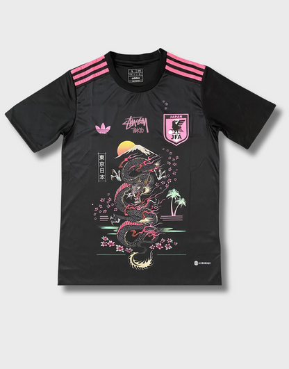 STÜSSY x “JAPAN” JERSEY - BLACK DRAGON